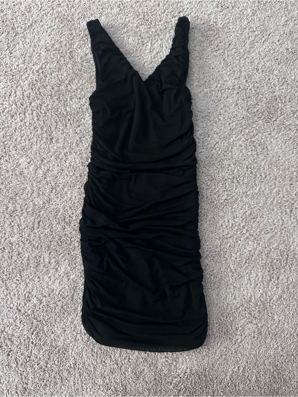 Black mini dress